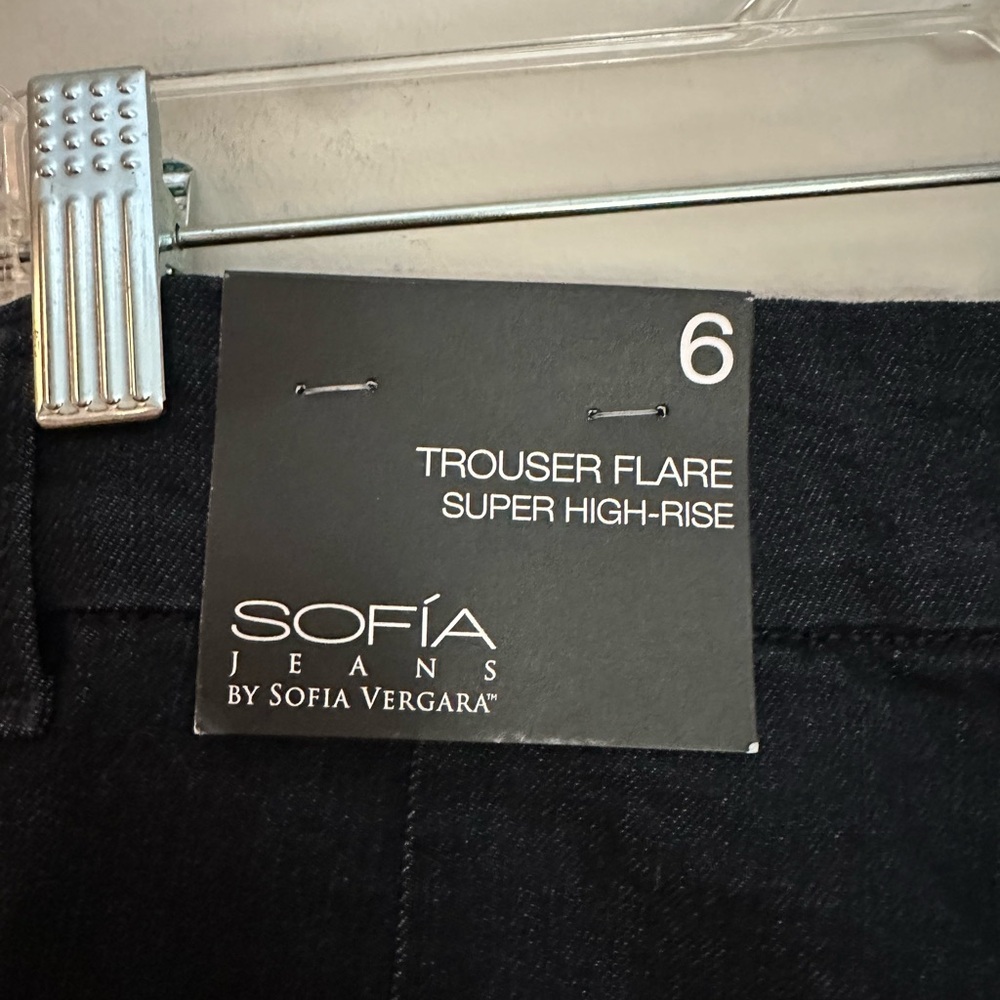 Sofia by Sofia Vergara Black Flare Jeans - Picture 7 of 11